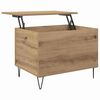 vidaXL Couchtisch Artisan-Eiche 60 x 44,5 x 45 cm Holzwerkstoff