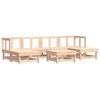 vidaXL 7-tlg. Garten-Lounge-Set Massivholz Kiefer