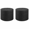 vidaXL Juteschnur 2 pcs 2 Schwarz 100% Tossa Jute
