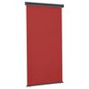 vidaXL Balkon-Seitenmarkise 125x250 cm Rot