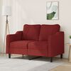 vidaXL 2-Sitzer-Sofa Weinrot 120 cm Stoff