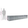 vidaXL Garten-Hochbeet Verzinkter Stahl 480x80x77 cm Grau