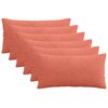 vidaXL Kissenbezug 6 pcs ALMELO Rot-Orange 40 x 80 cm Cord