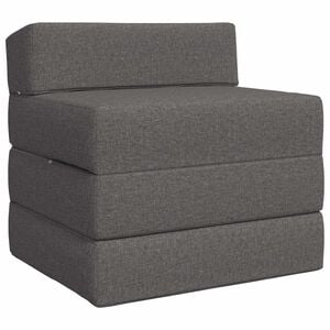 vidaXL Klappsofa Bett Hellgrau 70 x 60 x 63 cm Stoff