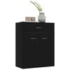 vidaXL Sideboard Schwarz 60x30x75 cm Holzwerkstoff