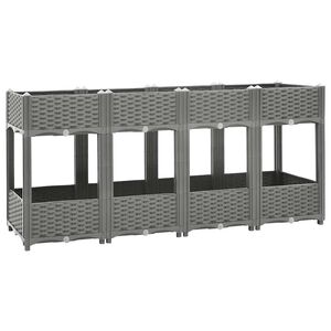 vidaXL Hochbeet 160x40x71 cm Polypropylen