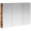 vidaXL Badezimmerspiegelschrank R&auml;uchereiche 100 x 14,5 x 70 cm