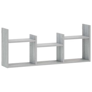 vidaXL Wandregal Sonoma-Grau 97.5 x 17 x 40 cm Holzwerkstoff