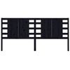 vidaXL Kopfteil Schwarz 186x4x100 cm Massivholz Kiefer