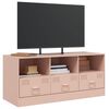vidaXL TV-Schrank Rosa 99x39x44 cm Stahl