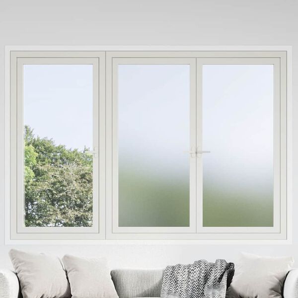vidaXL Fensterfolien Matt Grau PVC