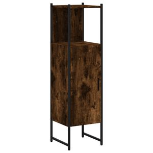 vidaXL Badschrank R&auml;uchereiche 33x33x120,5 cm Holzwerkstoff