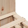 vidaXL Massivholzbett mit Regal ohne Matratze 150x200 cm Massivholz
