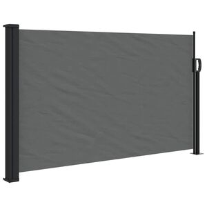 vidaXL Ausziehbare Seitenmarkise Anthrazit 120x500 cm