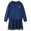 vidaXL Kinderkleid mit Langen &Auml;rmeln Marineblau 104