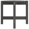 vidaXL Couchtisch Grau &Oslash; 52,5x45 cm Massivholz Kiefer