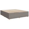 vidaXL Boxspringbett mit Matratze Taupe 180x200 cm Stoff