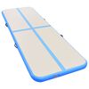 vidaXL Aufblasbare Gymnastikmatte mit Pumpe 800x100x10 cm PVC Blau