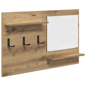 vidaXL Wandmontierter nachttisch Wandhalterung Artisan-Eiche