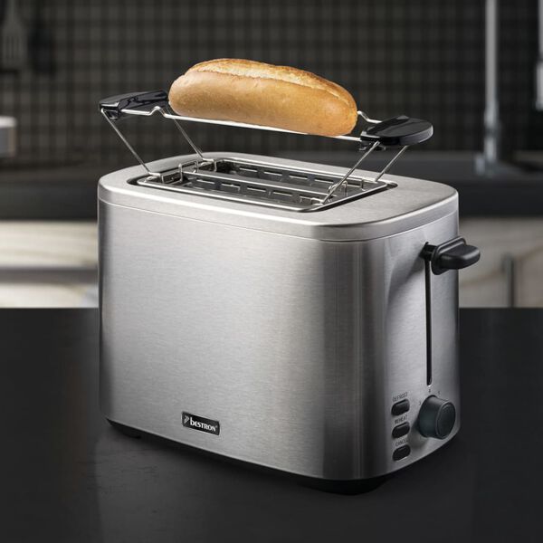 Bestron Toaster ATO800STE 800 W Edelstahl