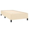 vidaXL Boxspringbett mit Matratze Creme 90x200 cm Stoff