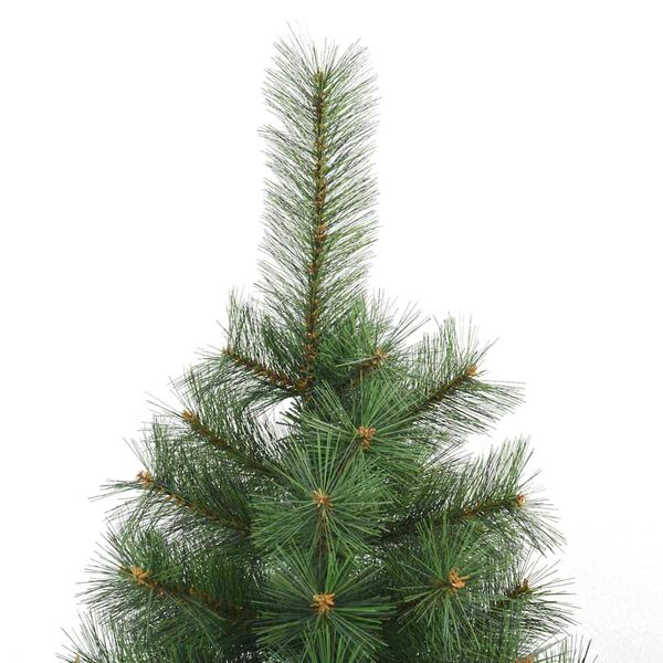 vidaXL Künstlicher klappbarer Weihnachtsbaum Grün 150 cm PVC, Stahl