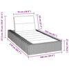vidaXL Sonnenliege mit schwebender Auflage Braun Poly Rattan