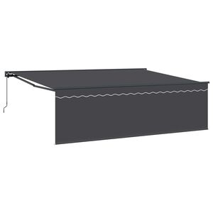 vidaXL Ausziehbare Markise Anthrazit 450 x 300 cm