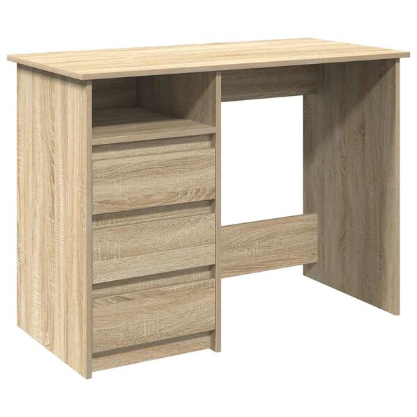 vidaXL Schreibtisch Sonoma-Eiche 102x50x75 cm Holzwerkstoff