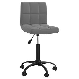 vidaXL B&uuml;rostuhl Drehbar Dunkelgrau Samt