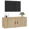 vidaXL TV-Wandschrank Sonoma-Eiche 100x34,5x40 cm