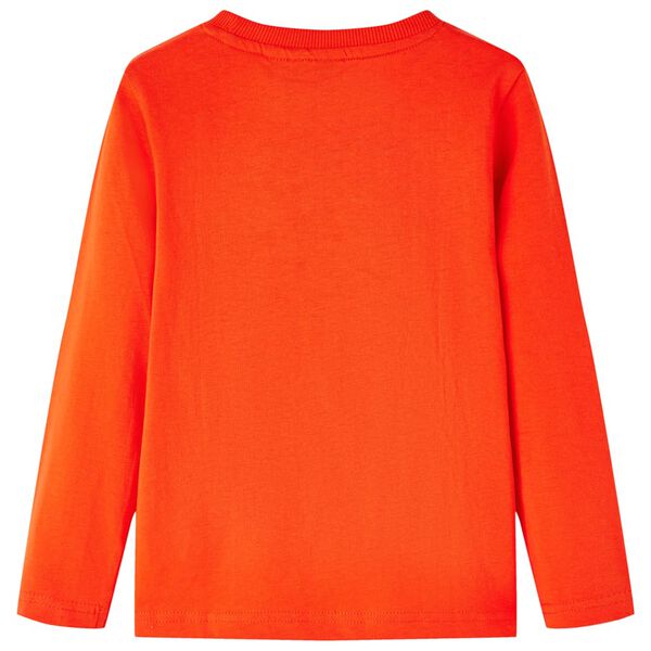Kinder-Langarmshirt Hellorange 128