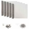 vidaXL Lichtschachtabdeckung mit Clips 5 stk. 70 x 130 cm Silber