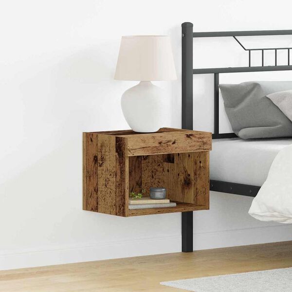 vidaXL TV-Schrankset mit LED Altholz 40 x 30 x 30 cm Holzwerkstoff