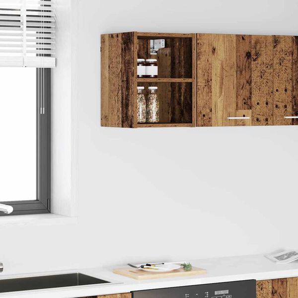 vidaXL H&auml;ngeschrank Altholz 30 x 29,5 x 40 cm Holzwerkstoff