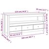 vidaXL TV-Schrank Weiß 114x35x52 cm Massivholz Kiefer