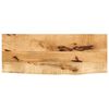 vidaXL Tischplatte 90x40x2,5 cm Baumkante Massivholz Raues Mangoholz