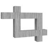 vidaXL 10-tlg. TV-Schrank-Set Grau Sonoma Holzwerkstoff