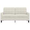 vidaXL 2-Sitzer-Sofa Creme 140 cm Samt