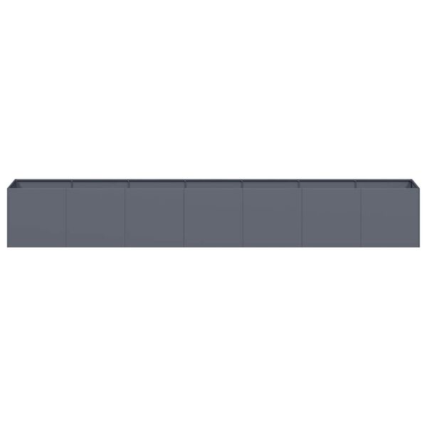 vidaXL Pflanzk&uuml;bel Anthrazit 280x40x40 cm Kaltgewalzter Stahl