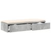 vidaXL Bettschubladen Beton Grau 90 x 36,5 x 16,5 cm Holzwerkstoff