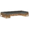 vidaXL Sofagarnituren mit Kissen 10 pcs Massivholz Akazie