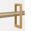 vidaXL Walk-In Duschwand Gold 90 x 6.5 x 190 cm