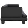 vidaXL Hundebett Schwarz 80x45x30 cm Kunstleder