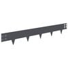 vidaXL Raseneinfassung 30 pcs 100 x 15 cm Stahl Anthrazit