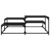 vidaXL Couchtisch Schwarz Eichen-Optik 107 x 107 x 40 cm Holzwerkstoff