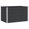 vidaXL Hochbeet Schwarz 150 x 100 x 91 cm alu.