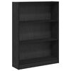 vidaXL B&uuml;cherregal 80 x 24 x 109 cm Holzwerkstoff Schwarz Eichen-Optik