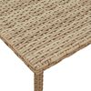 vidaXL Garten-Couchtisch Rechteckig Beige 40x40x37 cm Poly Rattan