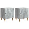 vidaXL Nachttisch 2 pcs Graues Sonoma 43 x 34,5 x 50 cm Holzwerkstoff